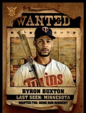 2021 Topps Big League Wanted Byron Buxton Minnesota Twins #WT12 10652