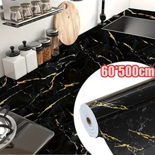 Marble Effect Vinyl Film Wallpaper Self Adhesive Countertop Worktop Sticker 5M