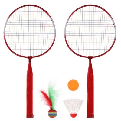  1 Set farbige Badmintonschläger Anfänger Training Outdoor Sport Freizeit