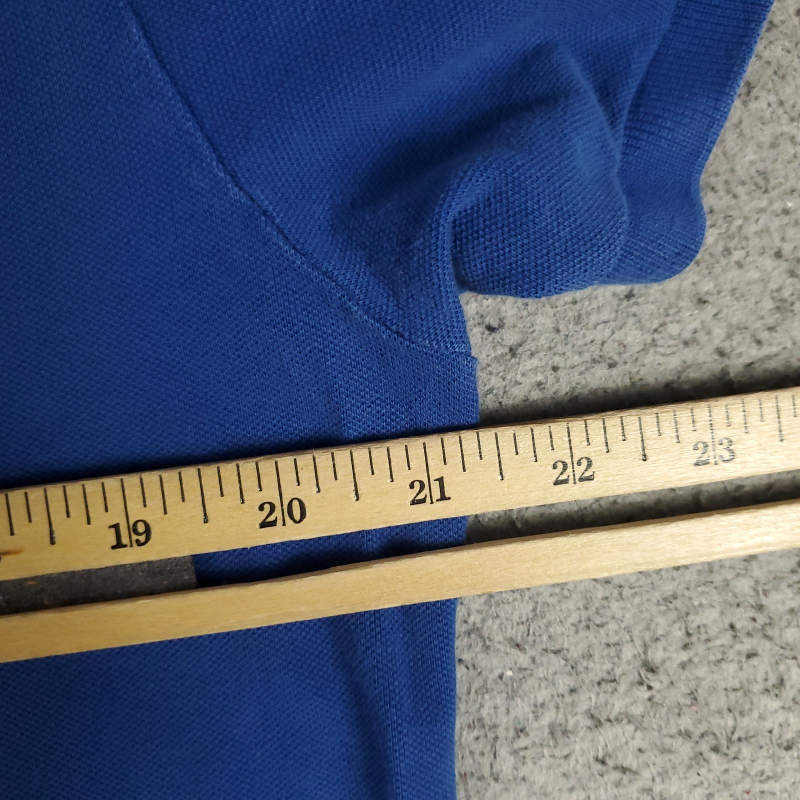 Lacoste Polo Shirt Mens Size Large Blue Slim Fit Casual Short Sleeve *FADED* thumbnail 6