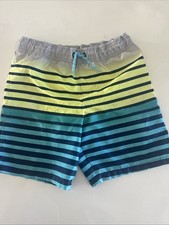 Wonder Nation Boy  s Swim Trunk Stripes Sz 6/7