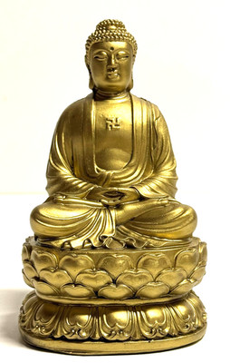 Feng Shui Buddha Guanyin Figur Gold   Buddhistische Deko Statue, Glücksbringer