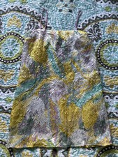 Urban Outfitters Yellow Purple Green Pastel Abstract Strappy Mini Shift Dress -S