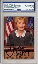 JUDGE JUDY SHEINDLIN SIGNED TV SHOW PHOTOGRAPH PSA DNA COA CERTIFIED AUTOGRAPH