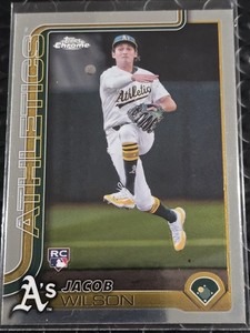 2025 Topps Chrome Jacob Wilson RC Rookie #96 Athletics