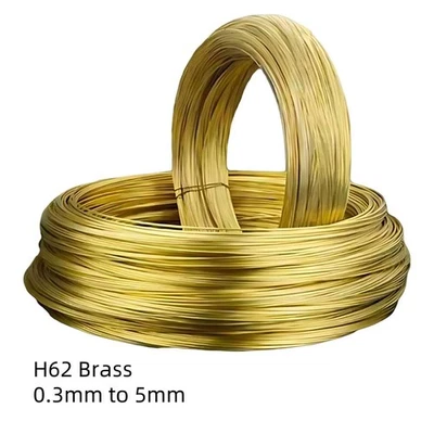 Brass round wire (Bare) 0.3mm 0.4mm 0.5mm 0.6mm 0.8mm to 5.0mm jewellery/craft - image 1 of 4