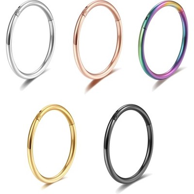 Nasenpiercing Ring 316L Chirurgenstahl Segmentring 20G 18G 16G Gold Schwarz