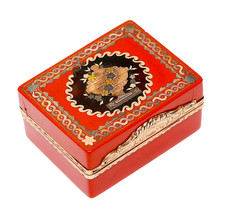 FRENCH 18th Century GOLD LACQUER Box KEPPEL - ROYALTY Boîte-à-Mouches