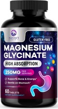 Glicinato De Magnesio De Maxima Potencia 250 Mg, 60 Capsulas