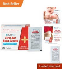 Antiseptic Burn Relief Cream Pack of 25 - Temporary Pain Relief Solution