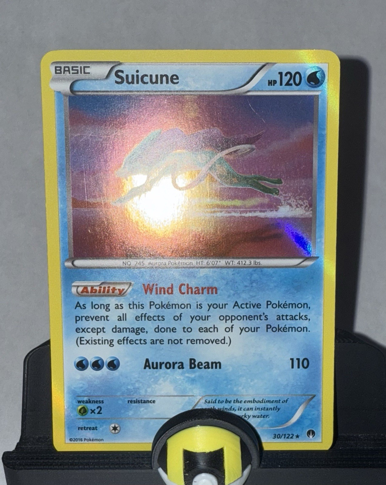 NM - Pokemon TCG - Suicune 30/122 Breakpoint Holo