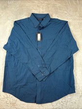 NWT Roundtree Yorke Men's Button-Down Dress Shirt Deep Teal Business Formal
