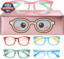 Toddler Blue Light Glasses for Kids Boys Girls, Computer Glasses Frame and Anti-