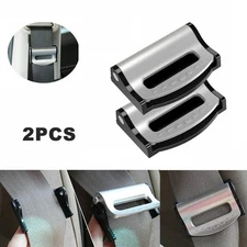 2PCS Car Safety Seat Belt Clip Adjuster Buckle Strap Stopper Clamps Safe Comfort