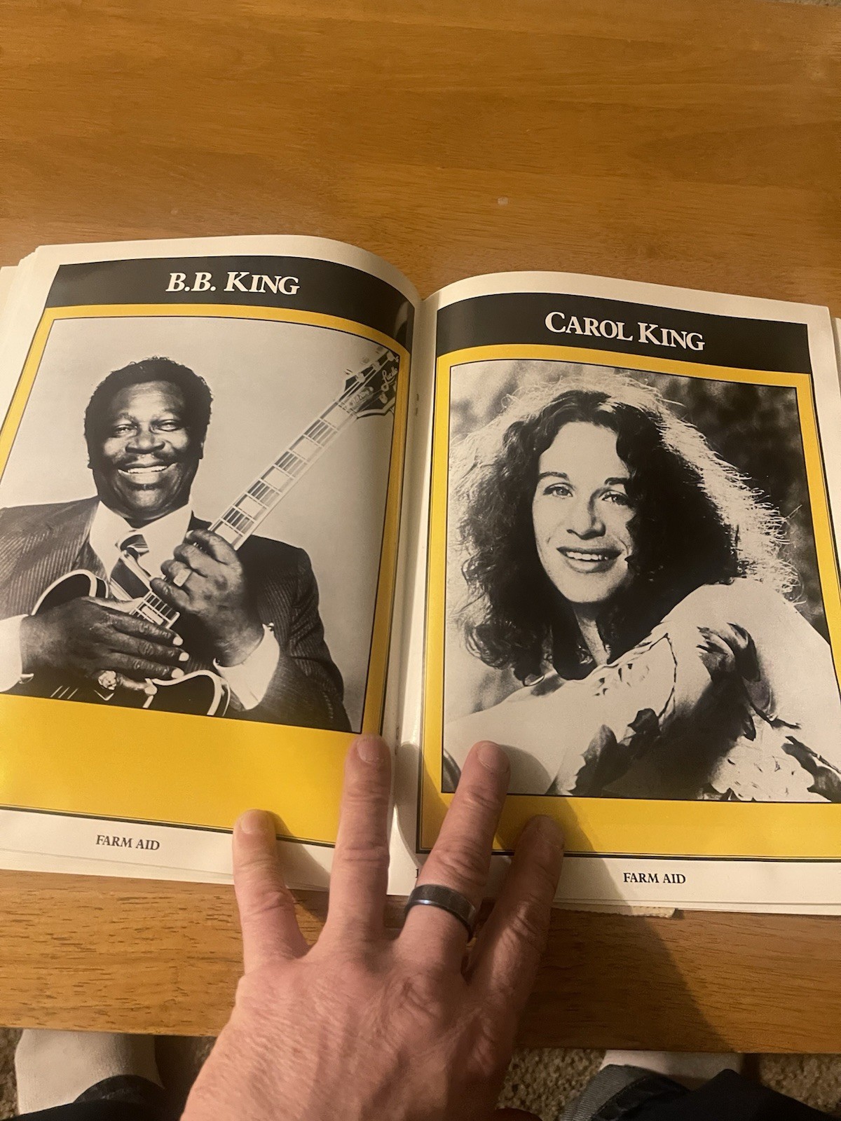 1985 Farm Aid Concert Program John Cougar Mellencamp Willie Nelson Neil Young