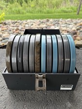 Wards 8mm Movie Film Storage Case with 12 Film Canisters NO REELS