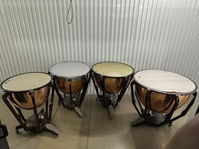 Set of 4 Ludwig Copper Symphonic/Professional Timpani 23 26 29 32
