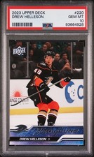 2023-24 Upper Deck Drew Helleson Young Guns SP Rookie #220 PSA 10 GEM MT (RC)