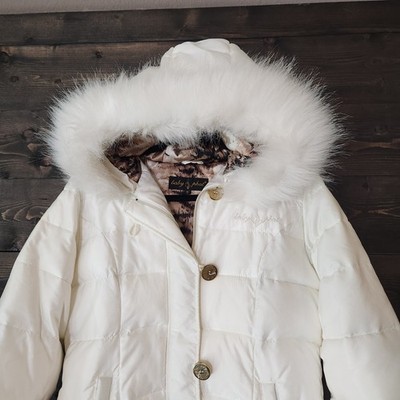 Y2K Vintage Baby Phat Jacket Women's Small White Down Puffer