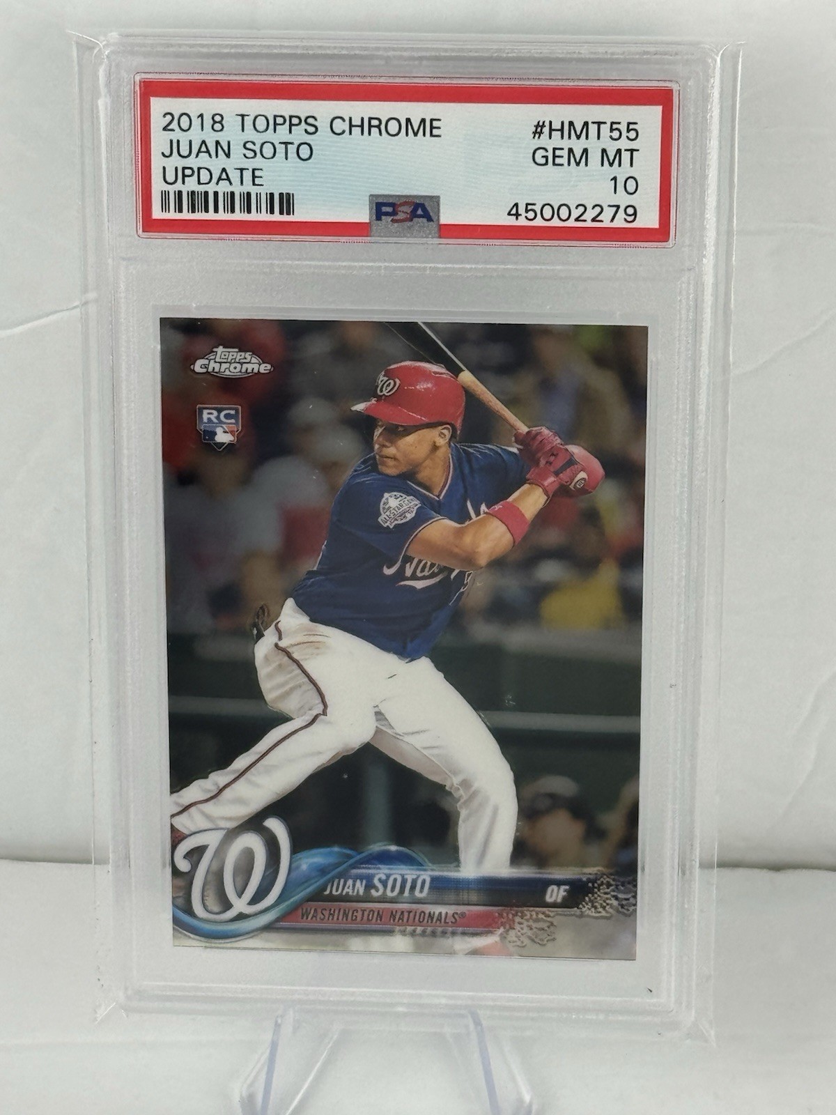 2018 Topps Chrome Update- Juan Soto- HMT55- PSA 10 Gem Mint- Rookie Card- RC