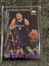Topps Chrome Zach LaVine Black Pulsar Numbered /10 #232 