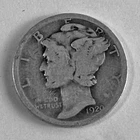 1920-P MERCURY DIME VINTAGE COLLECTABLE
