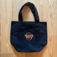 NEW Trader Joe’s Halloween Mini Canvas Tote Bag (Black) - Limited Edition