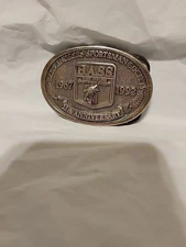 Vintage Bass Anglers Sportsman Society Belt Buckle B.A.S.S 25th Anniversary 