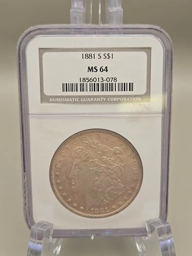 1881-S Morgan Silver Dollar $1 - NGC MS64
