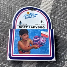 Intex Puff n Play Vintage Soft Ladybug The Wet Set Blow Up Swim Toy 1994