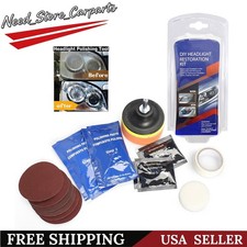 Car Headlight Lens Restoration Repair Kit Polishing Cleaner Cleaning Tool New