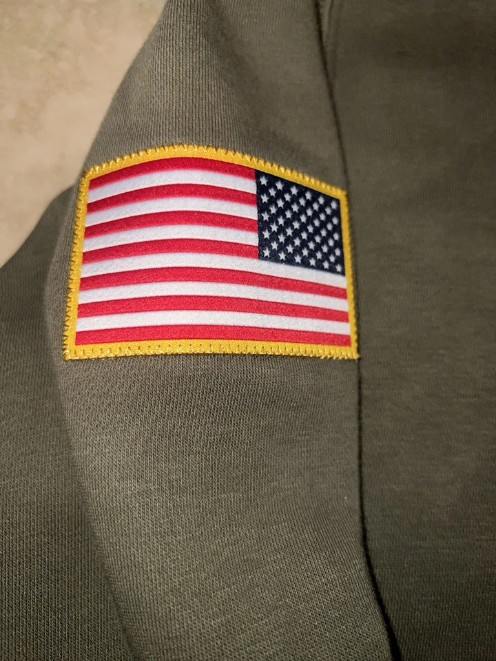 Para hombres Nike Olive USC Trojans Paquete Militar Club Polar Pullover Sudadera con Capucha 2XL Foto 2 de 4