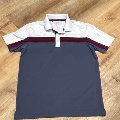 Padraig Harrington Men's M White Blue Burgundy Dublin Irish golf Polo 
