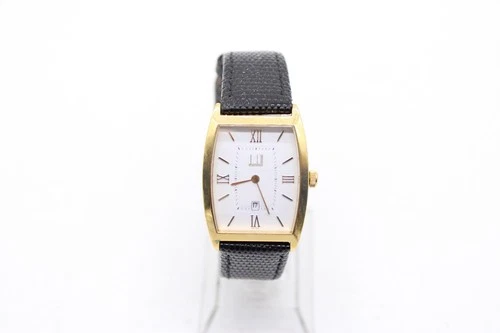 F Vintage Dunhill Date 134 11200 YxQH Gents Quartz Wristwatch Working