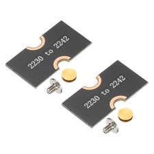 2Pcs M2 SSD Extended Adapter Card Transfer 2230-2242 W Screwdriver Black