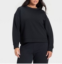 Women  s All In Motion Airy Sleek Luxe Ribbed Sweatshirt XL Retail 38 NWT