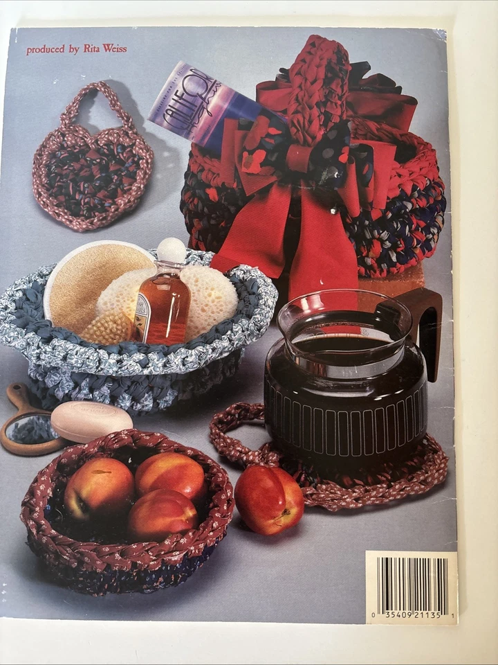 Beginner’s Guide to Rag Crochet Kathy Wesley ASN 1135 1992 Vintage Pattern Book - Image 4 of 4