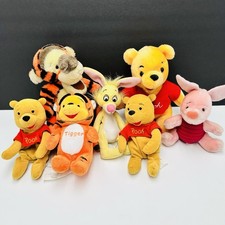 Pooh And Friends Vintage Disney Store Beanbag Plush Set Of 7 Stuffed Animal