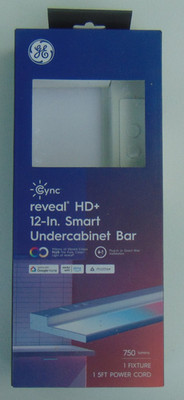 GE Cync Reveal HD+ Smart Undercabinet Light Fixture, Color Changing, 12-in Bar