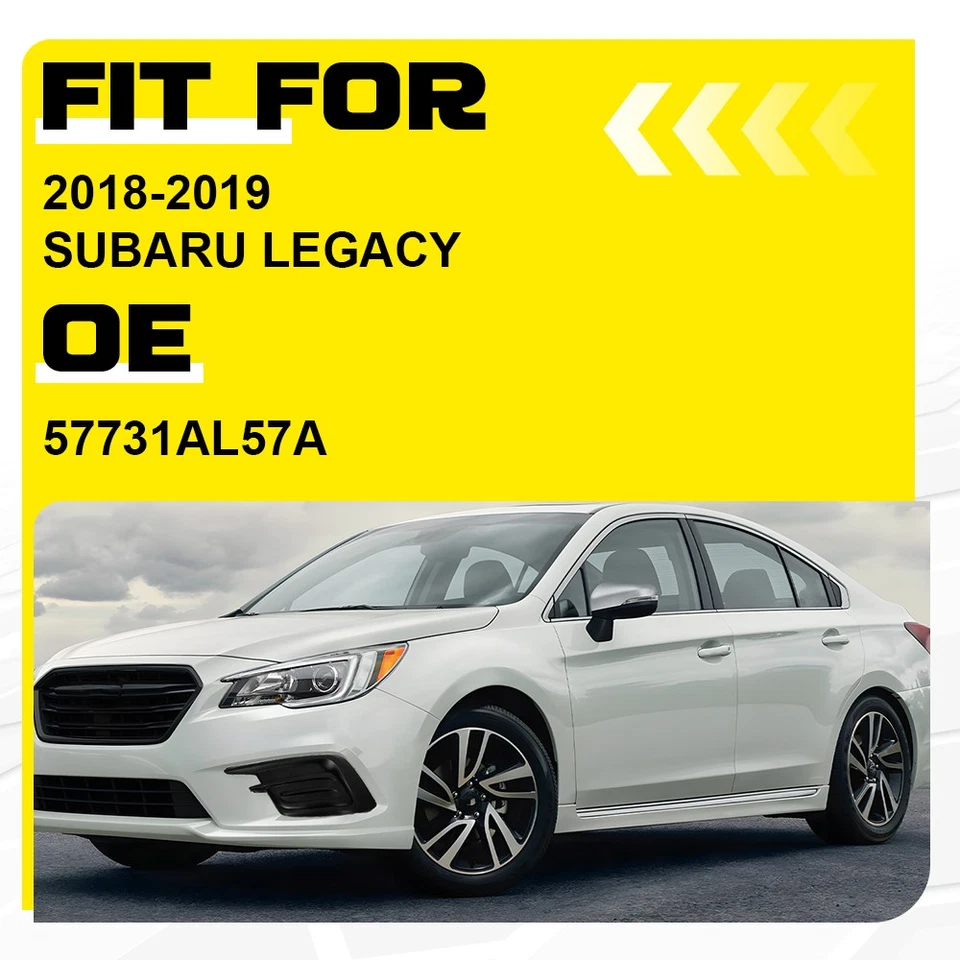 1-10X Cubierta de lámpara de bisel de luz antiniebla para parachoques izquierdo negro para Subaru Legacy 2018-2019 Foto 2 de 4