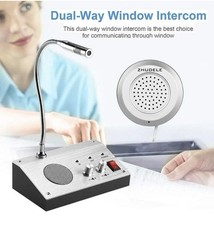Two-Way Window Speaker Intercom With Microphone For Bank Counter Hospital