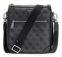 Guess Milano Crossbody 2 UmhäNgetasche Tasche Black / Antracite Dunkelgrau Neu