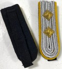 WWII GERMAN WAFFEN JR. OFFICER CAPTAIN TUNIC SHOULDER BOARDS-ARMOR RECON CAVALRY — photo 2