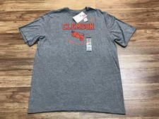 MENS M - NEW Nike NCAA Clemson Tigers Football T-Shirt Gray
