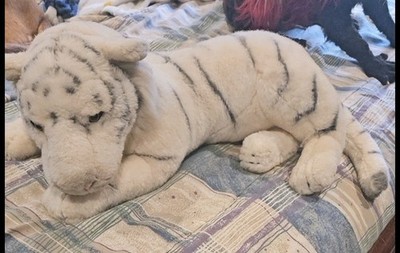 RARE vintage 1980s plush tiger