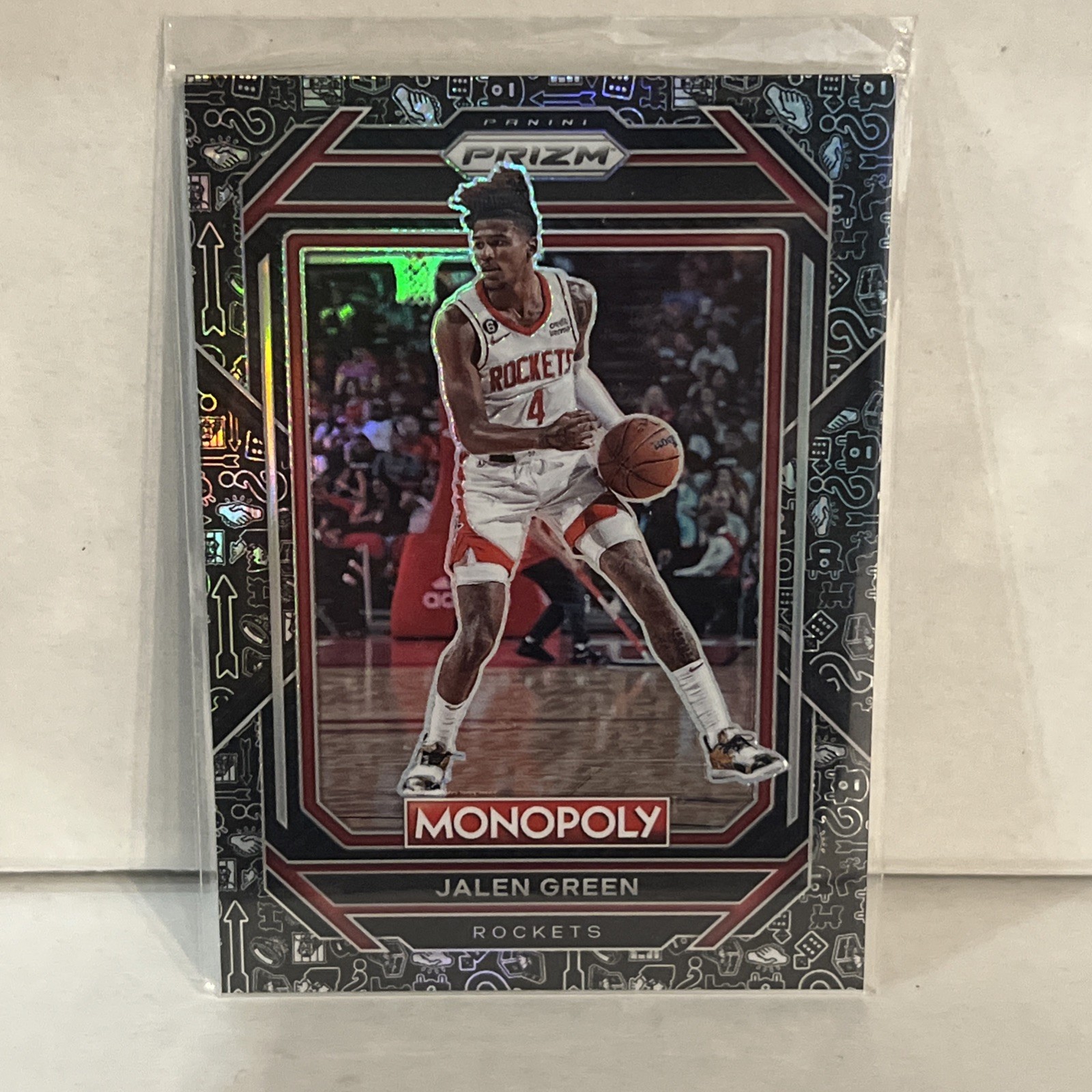 Jalen Green 2022-23 Panini Prizm Monopoly Black Icons Prizm #31 SP