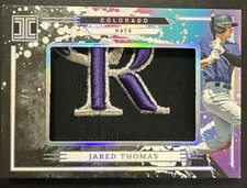 2025 Panini Impeccable Jumbo Patches Jared Thomas /6 Colorado Rockies 