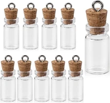Mozeat Lens 10 Pcs Small Glass Bottles With Cork Lids,1ml Mini Wishing... 