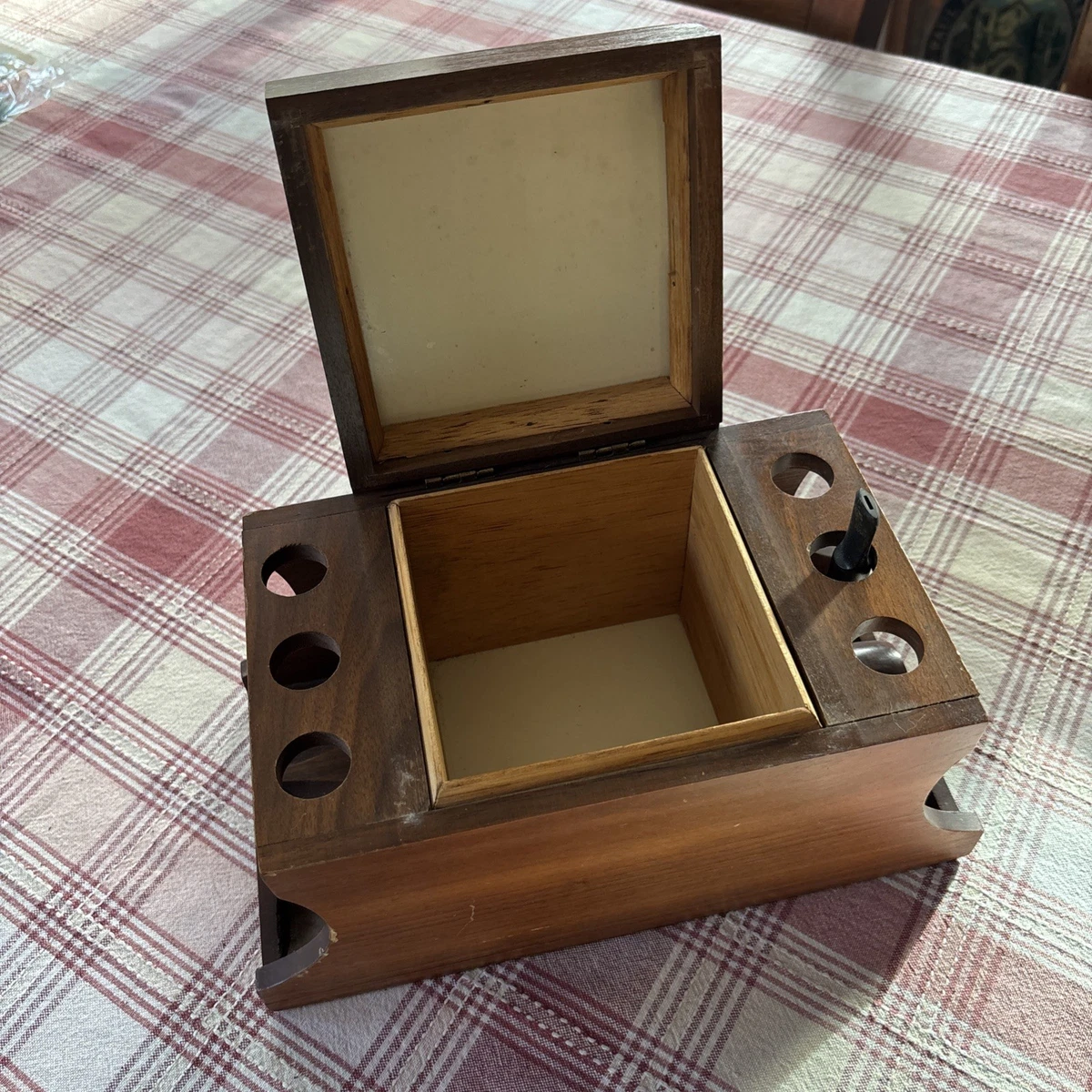 pipe tobacco humidors for sale MUXIANG Canister Tin Jar with Hygrometer & Humidifier [After Sales Service] Every accessories has undergone rigorous inspection. Antique Humidor Oak Cigar Barrel