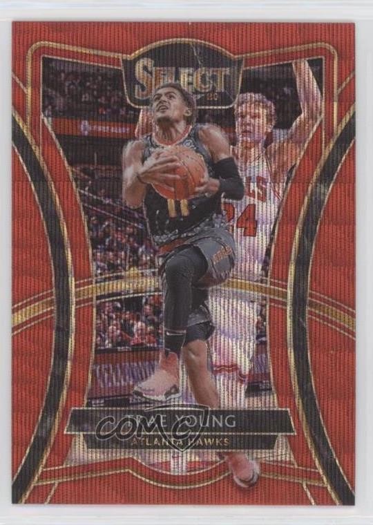 2019-20 Panini Select Premier Level Tmall Red Wave Prizm Trae Young #149 2l4